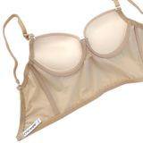  Áo Bralette kiểu corset hở lưng, mút đệm dày, vải thun trơn có gọng 