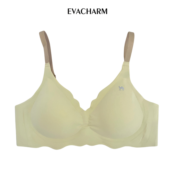  Áo Bra vải su Camel mỏng không gọng bản to 8cm 