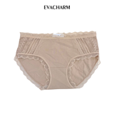  Quần lót Cotton viền ren lưng vừa 