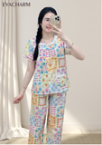  Bộ mặc nhà tay ngắn quần dài Kate Cotton 