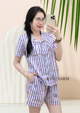  Bộ kate mặc nhà Pijama quần đùi tay ngắn 