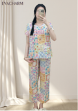  Bộ mặc nhà tay ngắn quần dài Kate Cotton 