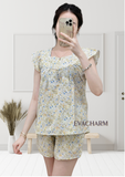  Bộ kate mặc nhà quần đùi tay cánh tiên 