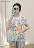  Bộ mặc nhà tay ngắn quần dài Kate Cotton 