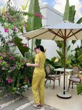 Bộ lụa tơ tằm mặc nhà tay ngắn quần dài 