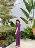  Bộ lụa tơ tằm mặc nhà tay ngắn quần dài 