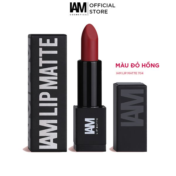  Son thỏi IAM LIP MATTE - Màu Đỏ Hồng - INNOSENSE 704 