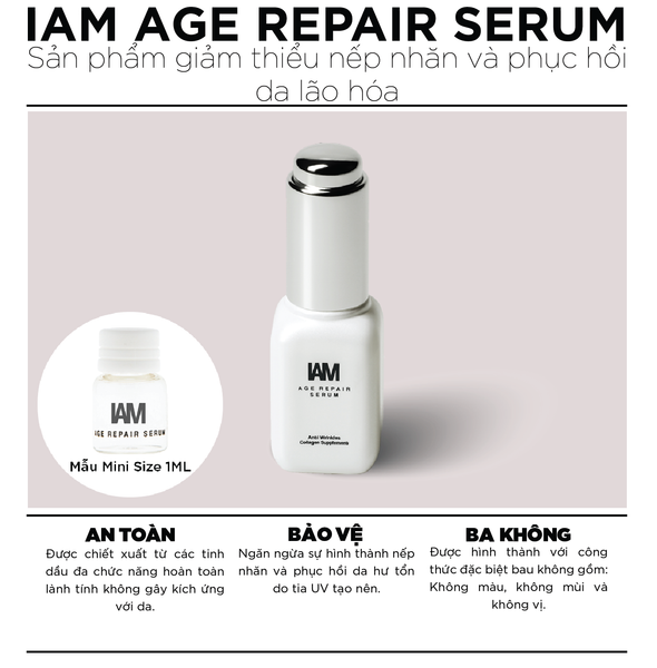  Serum giảm thiểu nếp nhăn và phục hồi da lão hóa - IAM Age Repair Serum 