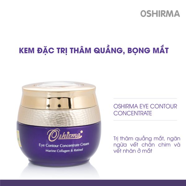  Kem đặc trị thâm quầng, bọng mắt và xóa nếp nhăn vùng mắt cao cấp Oshirma (18g) 