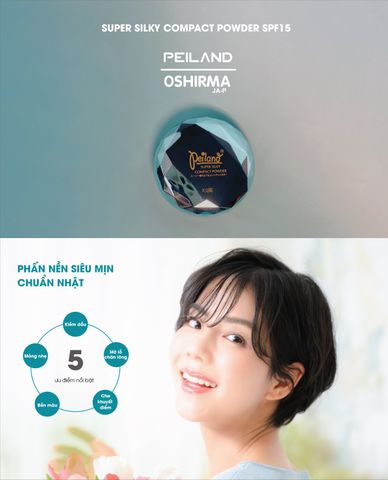  Phấn nén siêu mịn chống nắng SPF 15 màu xanh 15g 