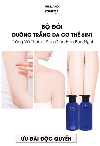  Sữa tắm có hạt 6 in 1 giúp làm trắng & mịn da toàn thân 450ml 