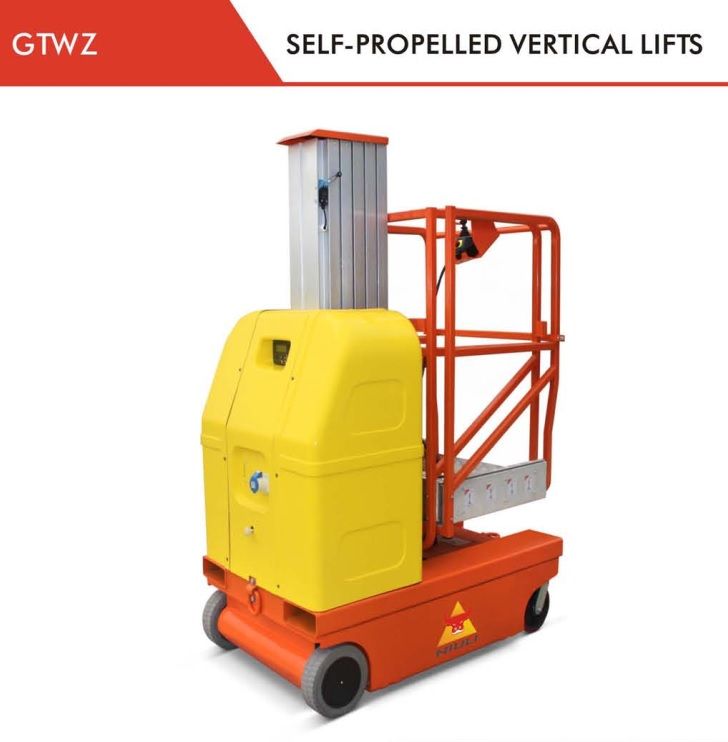 Thang nâng tự hành GTWZ 125kg nâng cao tới 9.5m