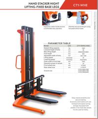 Xe nâng tay cao chân rộng CTY-EWH1.5T/2.0M hãng Niuli - China