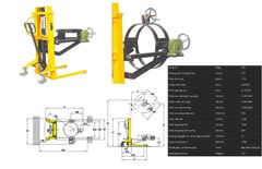 Xe nâng Quay đổ phuy hiệu Xillin