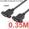 Cáp nối HDMI Female to Female 0.35M 1M - Dây HDMI nối tiếp nối dài 2 cổng cái bắt vít cố định