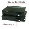 Bộ khuếch đại audio RCA 2 kênh 2 chiều  qua cáp quang 20Km HM-2SA