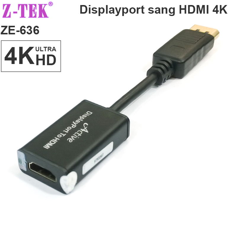 Displayport to HDMI adapter 4K 20Cm Z-TEK ZE-636