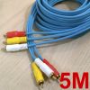 Cáp AV RCA 3 ra 3 AV RCA DTECH mạ vàng 24K 3M 5M