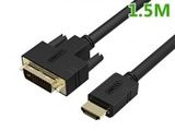  Cáp HDMI to DVI 24+1 UNITEK 1M-15M hỗ trợ full HD 1920*1080P, Cáp HDMI phụ kiện điện tử 