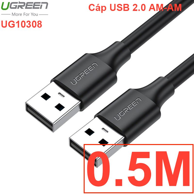  Cáp USB 2.0 male to male 0.25M 0.5M 1M 1.5M 2M 3M UGREEN 