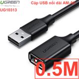  Cáp nối dài USB 2.0 AM-AF UGREEN 24K 0.5M 1M 2M 3M  5M 