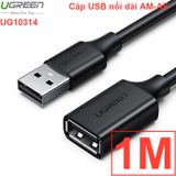  Cáp nối dài USB 2.0 AM-AF UGREEN 24K 0.5M 1M 2M 3M  5M 