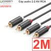 Cáp AV RCA 2 ra 2 AV RCA Ugreen 0.5M 1M 1.5M 2M 3M 5M