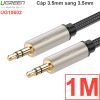 Cáp audio 3.5mm UGREEN mạ vàng 24K 0.5M 1M 1.5M 2M 3M 5M 8M 10M 12M 15M 20M (tròn bọc lưới)