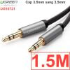 Cáp Audio 3.5mm Ugreen 0.5M 1M 1.5M 2M 3M 5M dây mỏng dẹp