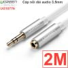 Cáp audio 3.5mm nối dài 0.5M 1M 1.5M 2M 3M 5M Ugreen (màu trắng)