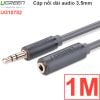 Cáp audio 3.5mm nối dài 0.5M 1M 1.5M 2M 3M 5M Ugreen (vỏ nhựa màu đen)