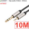 Cáp âm thanh audio 3.5mm sang 6.5mm Ugreen 0.5M 1M 1.5M 2M 3M 5M 8M 10M