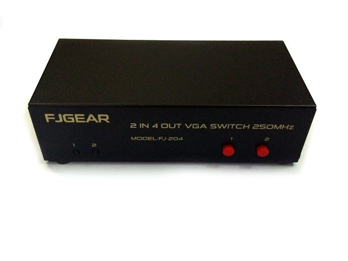  Bộ chia màn hình VGA 2 ra 4 250Mhz FJGEAR FJ-204 