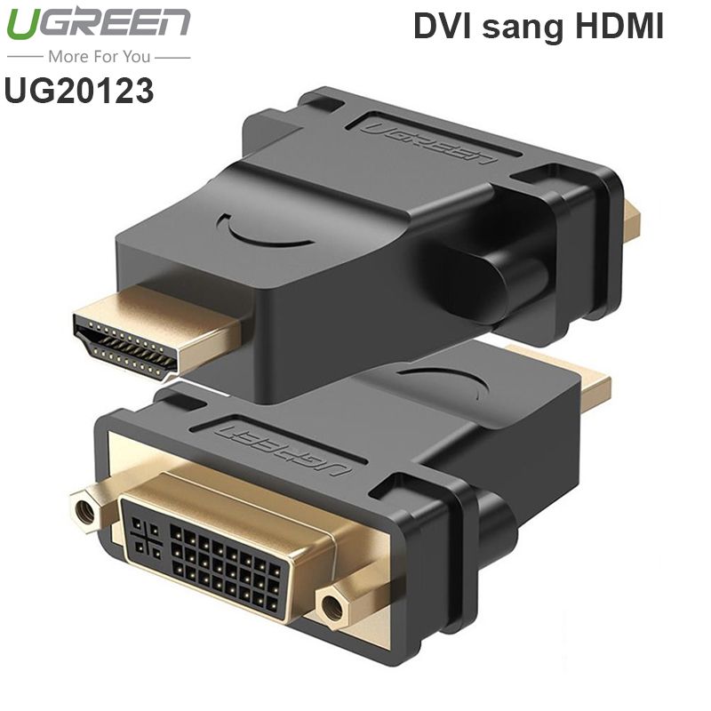 Đầu chuyển đổi DVI-I Female to HDMI Male Ugreen 20123