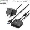 USB 3.0 sang SATA III 2.5 3.5 inches có cấp nguồn ngoài Ugreen 20231