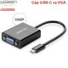 USB-C ra VGA 1080P 15Cm Ugreen 20586