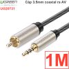 Cáp Audio digital 3.5mm to RCA Coaxial Ugreen 1M 1.5M 2M 3M 5M