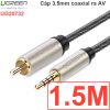 Cáp Audio digital 3.5mm to RCA Coaxial Ugreen 1M 1.5M 2M 3M 5M