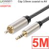 Cáp Audio digital 3.5mm to RCA Coaxial Ugreen 1M 1.5M 2M 3M 5M