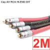 Cáp Audio RCA Hi-end jack AV Nakamichi cáp Furutech 0.75M 1M 1.5M 2M (2 sợi)