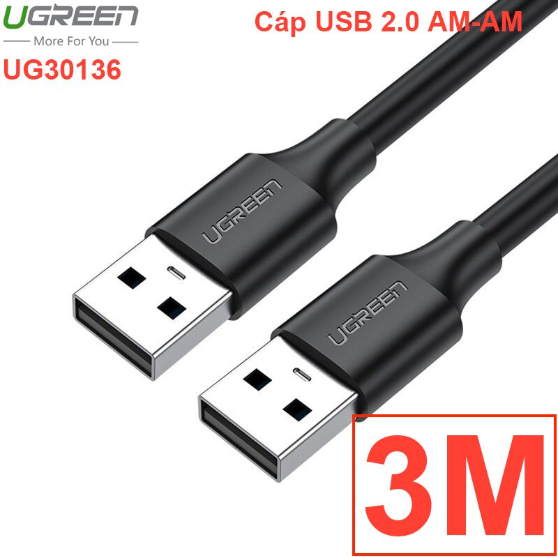  Cáp USB 2.0 male to male 0.25M 0.5M 1M 1.5M 2M 3M UGREEN 