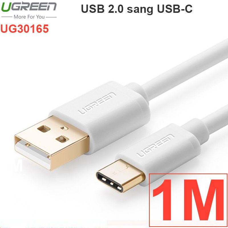  Cáp USB-C 2.0 sạc và dữ liệu Điện thoại Smartphone TAB cổng 1M 1.5M Ugreen 