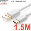 Cáp USB-C 2.0 sạc và dữ liệu Điện thoại Smartphone TAB cổng 1M 1.5M Ugreen