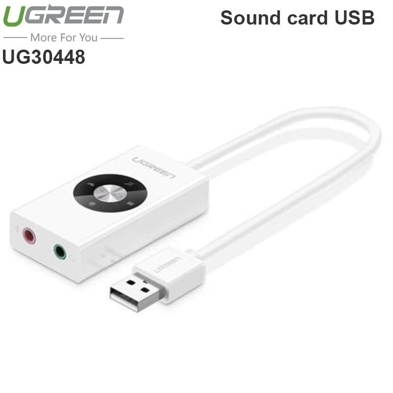 USB sang 3.5mm Sound Card USB đa âm UGREEN 30448