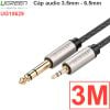 Cáp âm thanh audio 3.5mm sang 6.5mm Ugreen 0.5M 1M 1.5M 2M 3M 5M 8M 10M