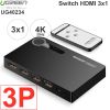 Switch HDMI 5x1 4K 30Hz Ugreen 40205 có điều khiển từ xa