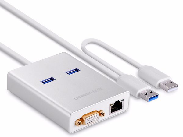 Bộ chia đa năng USB 3.0 to VGA, LAN, USB 3.0