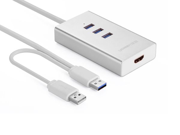 Bộ chia USB 3.0 3 cổng + HDMI | Bộ chia đa năng USB to HDMI + Hub USB 3.0