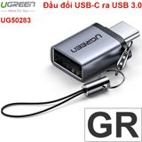  Đầu chuyển USB type-C ra USB 3.0 đầu âm có móc treo UGREEN 50283 