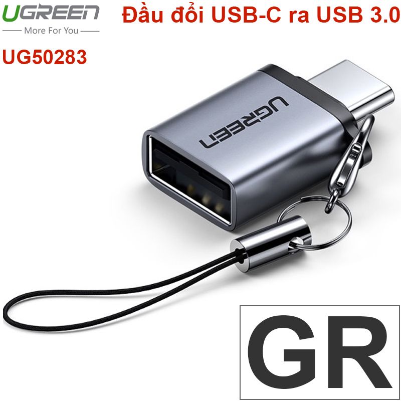  Đầu chuyển USB type-C ra USB 3.0 đầu âm có móc treo UGREEN 50283 